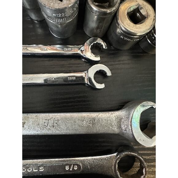 67 Piece Socket, Wrench, Tools All USA MADE Sk, Craftsman, Bonney, Etc - Picture 6 of 6